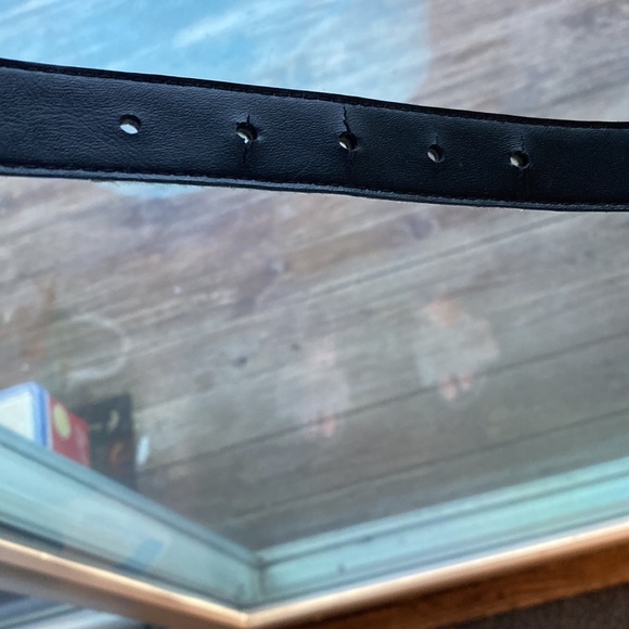 Like New⭐️calf hair on leather designer belt fits up to 36” - Picture 6 of 6